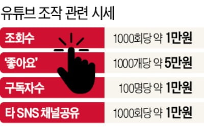 "100만원 내면 구독자 1만명 만들어 드려요"…유튜브 조작 '활개'