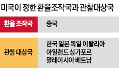 미국, 한국 환율조작국 여부 오는 10월 결정