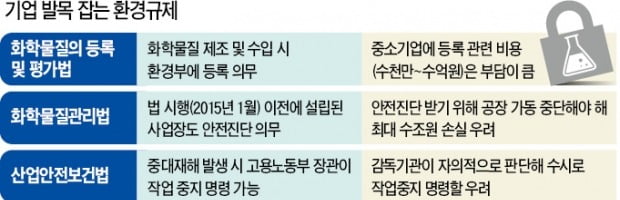 유럽보다 엄격한 '3중 환경규제'…"손발 묶어놓고 소재 국산화하라니"