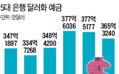 "비쌀 때 팔자"…달러화예금 5일새 1.5兆 급감