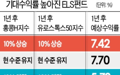 "세계 증시 조정은 ELS 투자 기회…ELS펀드, 年 5.7% 수익 가능"