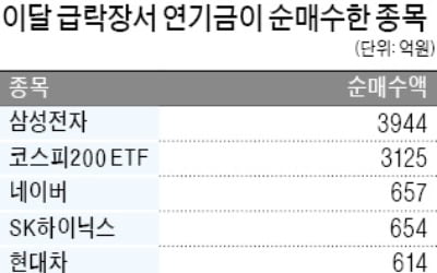 '구원투수' 연기금, 장바구니 보니…삼성전자·코스피 ETF 집중 쇼핑