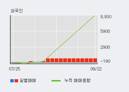 '남영비비안' 5% 이상 상승, 전일 외국인 대량 순매수