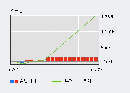 '세우글로벌' 5% 이상 상승, 기관 4일 연속 순매수(955주)