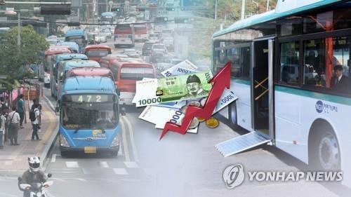 충북 시내·농어촌버스 요금 내달께 200원 인상