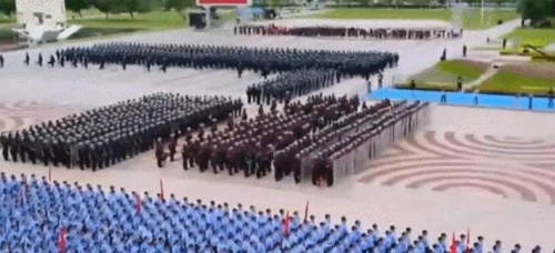 "中, 홍콩 시위대 역할 '검은셔츠' 상대로 대규모 진압 훈련"(종합)