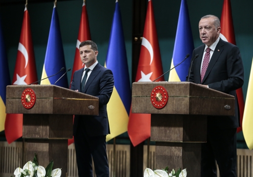 터키 에르도안 "러시아의 크림반도 합병 받아들이지 않을 것"