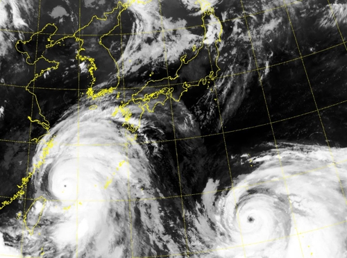 태풍 북상에 중국·일본 '긴장'…한국 상대적 '여유'