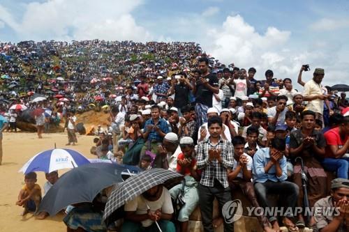 '대량학살' 2주년 맞아 로힝야족 최대 20만명 대규모 집회