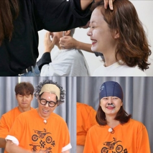 &#39;런닝맨&#39; 전소민X지석진, 방송 이래 역대급 오프닝 분장 벌칙