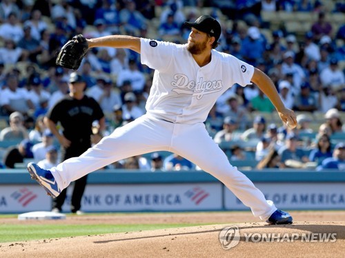 MLB닷컴 "다저스 PS 1선발로 류현진 아닌 커쇼가 이상적"