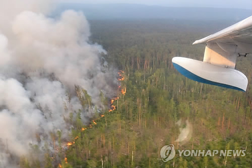 인공위성에도 관측된 시베리아 대형 산불…연기는 미국까지