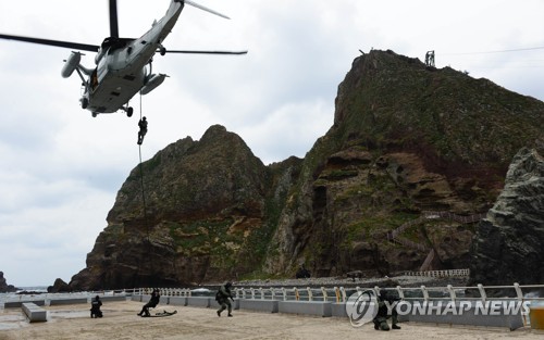 軍, 독도방어훈련 전격 돌입…"예년 전력의 두배 규모"