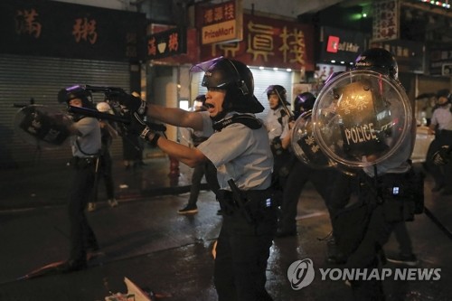 '우산혁명' 넘어선 80일째 反송환법 시위, 끝이 안 보인다