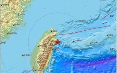 규모 6.0 대만 지진 발생…"피해 즉각 확인 안 돼"