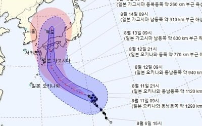 태풍 '크로사' 일본 관통해 동해 진출…울릉도·독도 16일 영향