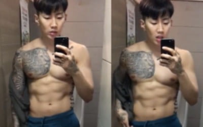 박재범, 몸매 평가 악플에 상반신 노출 영상으로 대응