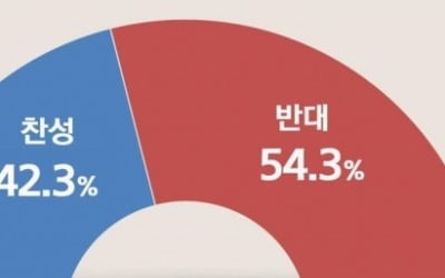 조국 법무장관 임명 반대 54.3% vs 찬성 42.3%…찬성 소폭 상승