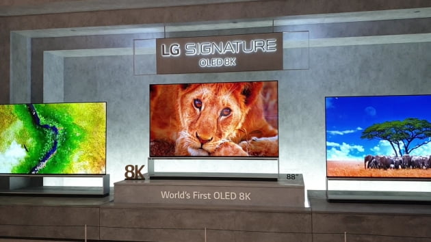 LG전자는 독일 베를린에서 6일(현지시간) 공식 개막한 'IFA 2019'에 대규모 전시관을 꾸려 8K TV를 진열했다.(사진=김은지 한경닷컴 기자)