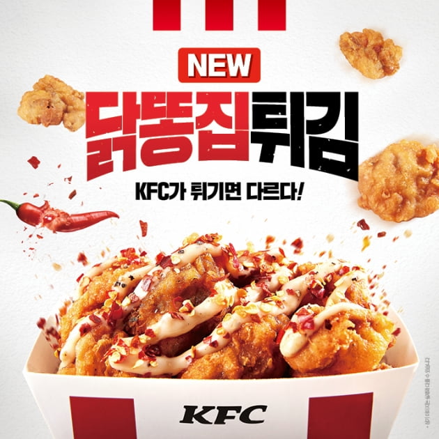 KFC가 닭똥집튀김을 출시했다. (사진 = KFC)