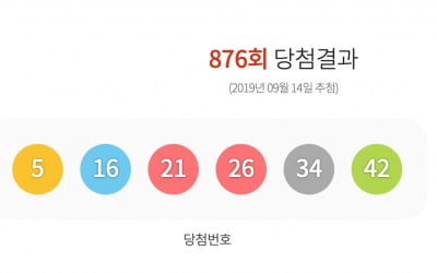 로또876회당첨번호, 1등만 19명…로또당첨지역은?