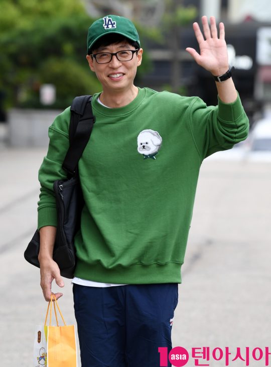 방송인 유재석이 14일 오후 서울 여의도동 KBS별관에서 열린 KBS2 ‘해피투게더’ 녹화에 참석했다.