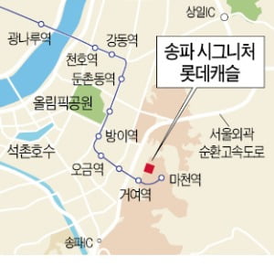 거여동 '송파 시그니처 롯데캐슬', 강남권 인접…평균 분양가 2600만원 '매력'