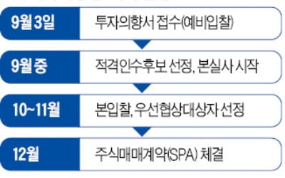 실사 후 이르면 내달 본입찰…연내 새 주인 정해질 듯