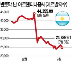 아르헨티나, 환율 방어 안간힘…증시는 폭락