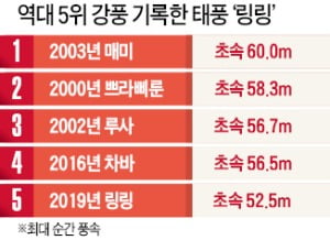 초강력 태풍 '링링'에 27명 사상·시설물 3600여곳 파괴…사람도 지붕도 날려버린 역대급 태풍 '링링'