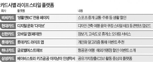 밀레니얼 겨냥 '소비플랫폼' 만드는 카드사들