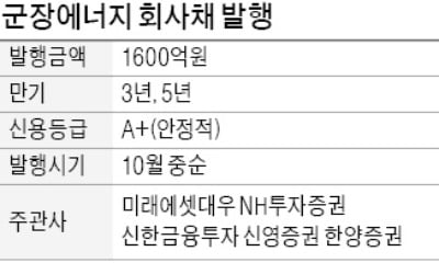 [마켓인사이트] 군장에너지, 또 회사채 시장 '노크'