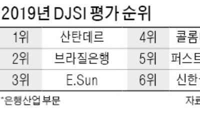 신한금융 'DJSI 월드지수' 세계 6위