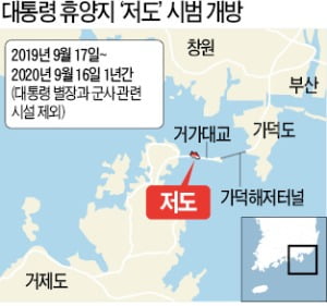 '대통령 휴양지' 거제 저도, 17일부터 개방