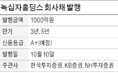 [마켓인사이트] 녹십자홀딩스도 회사채 시장 '노크'…"은행 대출보다 싼 이자로 자금 조달"