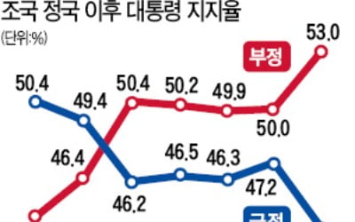 문 대통령 지지율 43.8% '취임 후 최저'…"조국 장관 임명 잘못했다" 55%