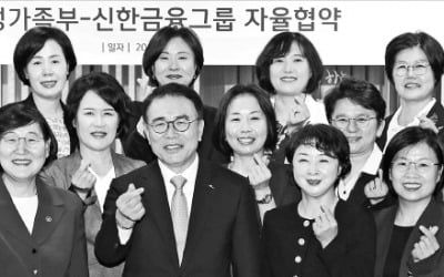 신한금융, 여가부와 '여성리더 육성' 협약