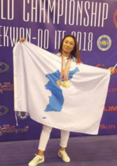 카자흐 고려인, 국제 태권도 대회장서 한반도 평화통일 기원