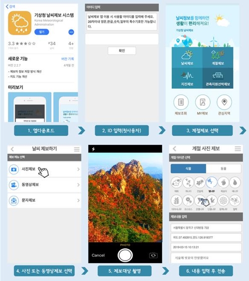 [게시판] 기상청, '날씨 제보' 앱에서 가을철 단풍 이벤트