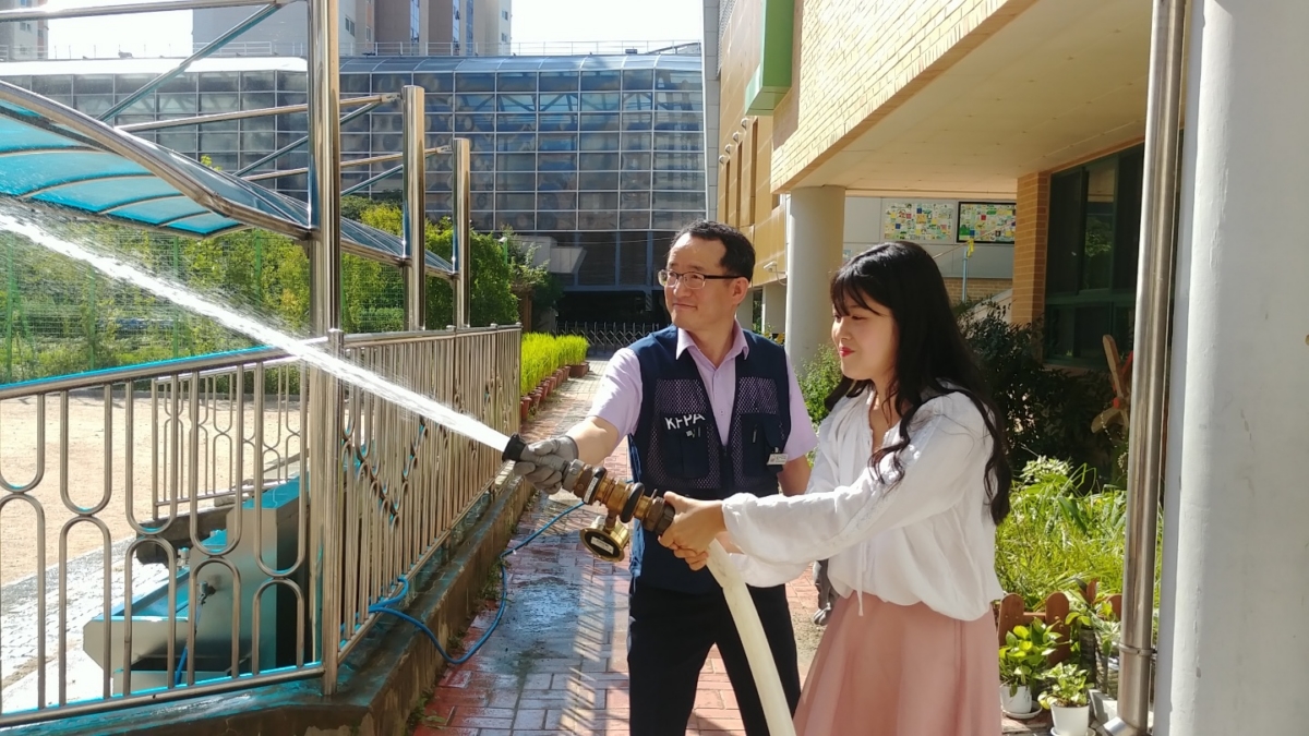 한국화재보험협회, 은빛초등학교 교직원 소방안전 교육 실시