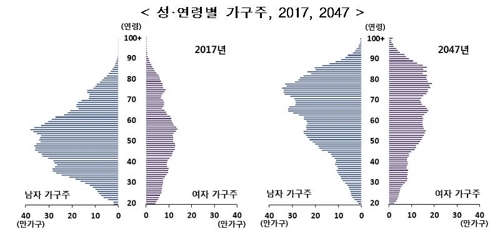 30년 뒤 독거노인 3배로…여성 가구주는 미혼이 대세