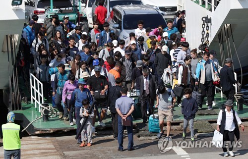 추석 연휴 인천 여객선 14일 가장 붐빌 듯