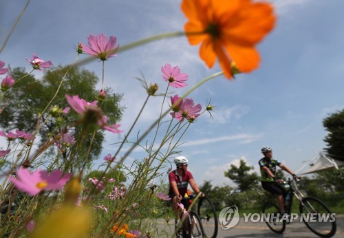 '가을이 성큼'…선선한 날씨에 나들이객 '산으로 공원으로…'