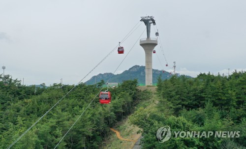 "목포를 한눈에…"국내 최장 목포 해상케이블카 '환상'