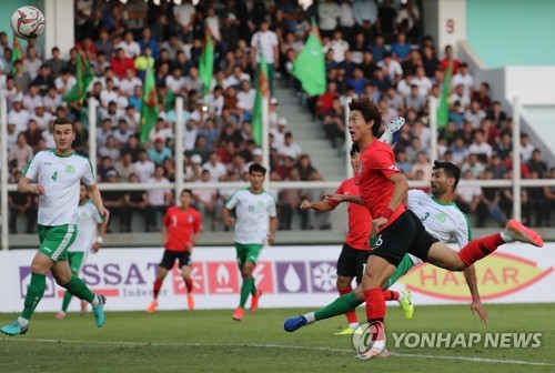 한국축구, 월드컵 예선 첫 경기서 투르크멘 제압…북한은 2연승(종합2보)