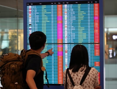 [역대급 태풍 링링]묶여버린 하늘길…항공기 수백편 결항