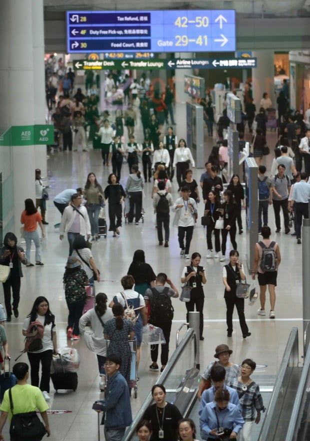 추석 연휴 앞둔 공항 풍경  (사진=연합뉴스)