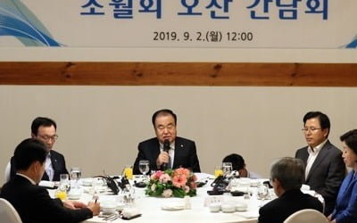 이해찬·황교안, 曺청문회 '옥신각신'…文의장 "국민앞에 화합"