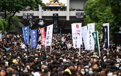 中매체 "홍콩 시위대, 13살짜리에 화염병 들려 폭력시위 동원"