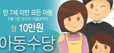 25일부터 아동수당 만7세 미만으로 확대…40만명 혜택